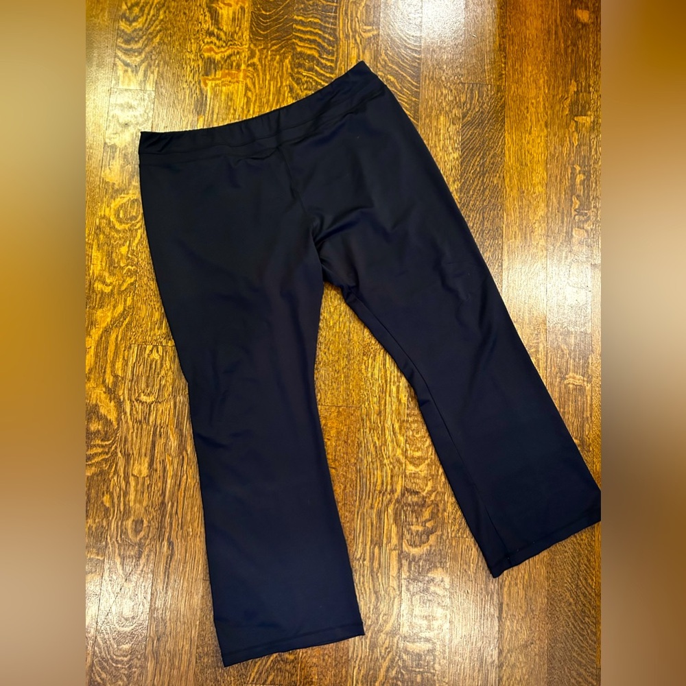 BL Body Womens Black Athletic Gym Stretch Pants Plus Size 3X
